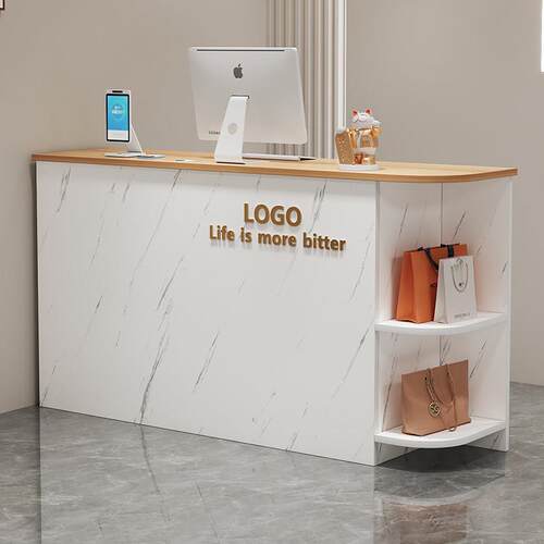 收银台柜台便利店服装店理发店美容院小型吧台简约现代前台接待台