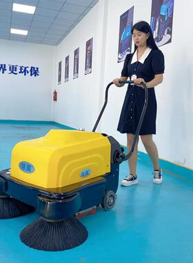 宁波手推式电动扫地机YZ-10100工厂仓库车间灰尘颗粒用清扫机