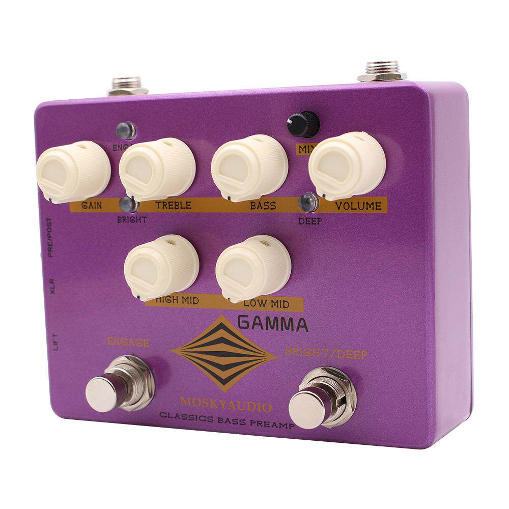 MOSKYAUDIO GAMMA BASS PREAMP 贝斯前级 带DI,AUX,HEADPHONE
