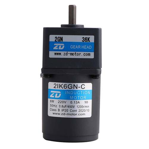 ZD力德6W交流微型单相220V感应电机齿轮减速电机耐用节能高效