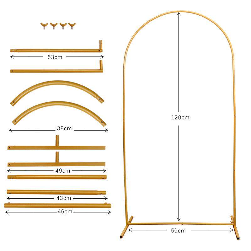 新款婚庆用品道具拱形拱门舞台背景迎宾摆件婚礼装饰铁艺花架架子