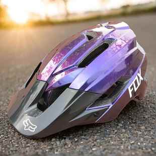 FOX头盔山地车越野自行车头盔男半盔一体成型林道骑行青少年儿童