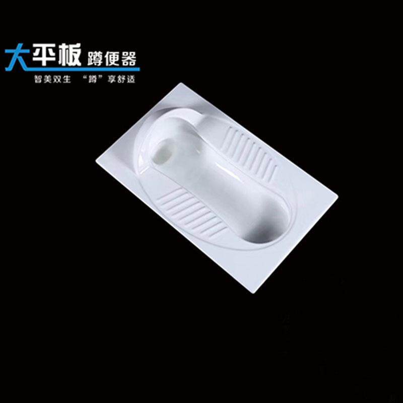 陶瓷大号蹲便水箱套装大便器蹲坑防臭蹲厕家用整套卫生间蹲式便池