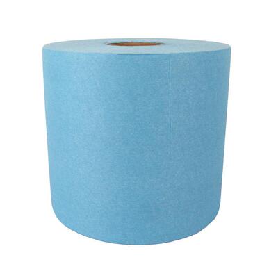 筒蓝色无尘纸纸工业用大盘卷纸2TDC-006原5平0*3卷80mm纹无尘大卷