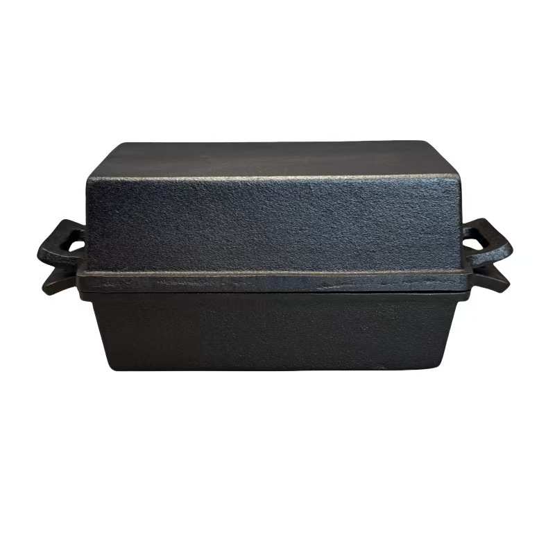 长方形面包锅铸铁面包盒双耳欧式面包模具烤面包工具批发烘焙烤盘