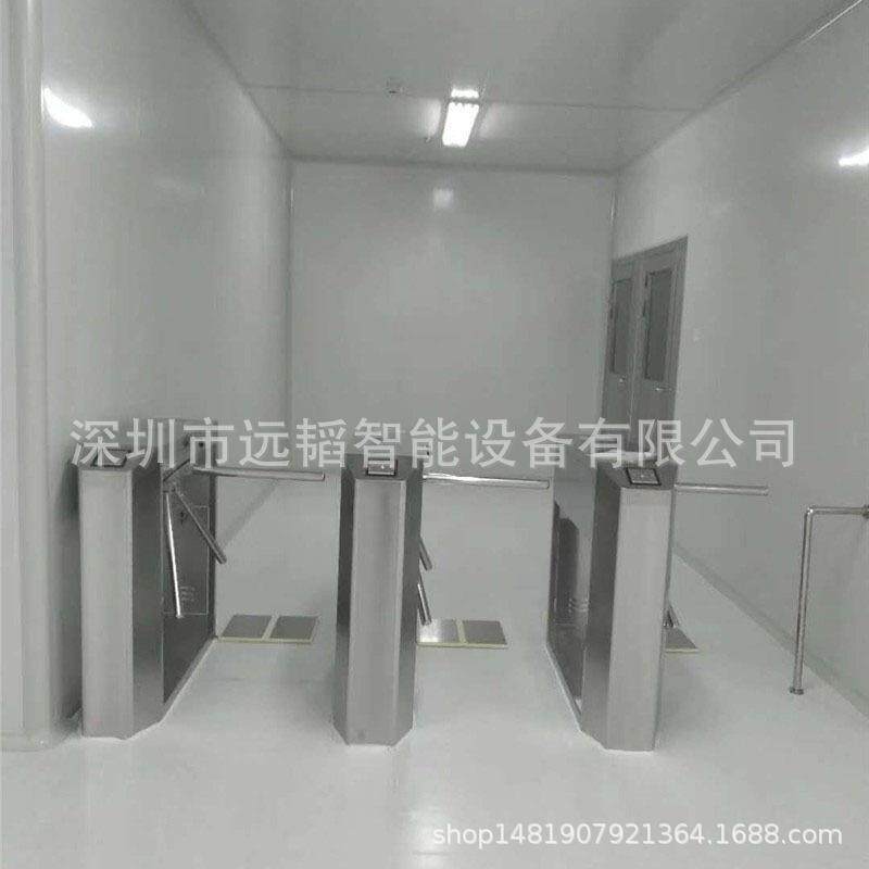 工厂车间静电测试翼闸门禁系统 人脸识别静电闸机带实时阻值显示