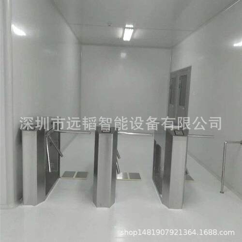 工厂车间静电测试翼闸门禁系统 人脸识别静电闸机带实时阻值显示
