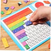 磁性分数学习数学玩具蒙特梭利算术Te