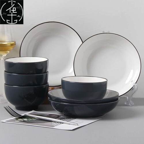 18-piece set of bowls and plates set of ceramic bowls and pl