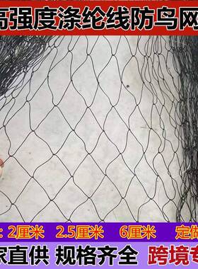 防鸟网网果园大棚阳台防鸟网HTJ尼龙拦鸟网殖通区用养网加密格