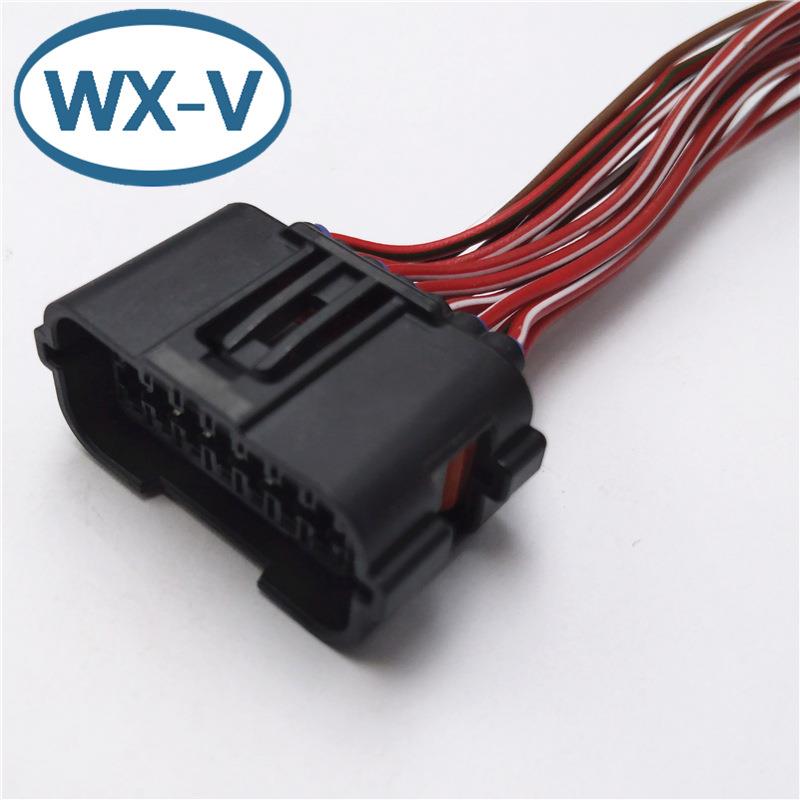 MG645724-5线束AMP连接器174354-2/174352-2汽车防水公母对接DJ