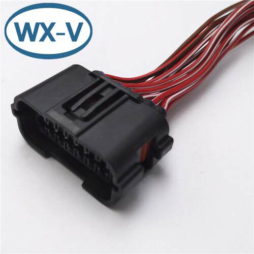 MG645724-5线束AMP连接器174354-2/174352-2汽车防水公母对接DJ
