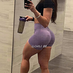 impact无标新款!dfyne蜜桃显臀提臀裤健身高腰收腹三分健身裤1615