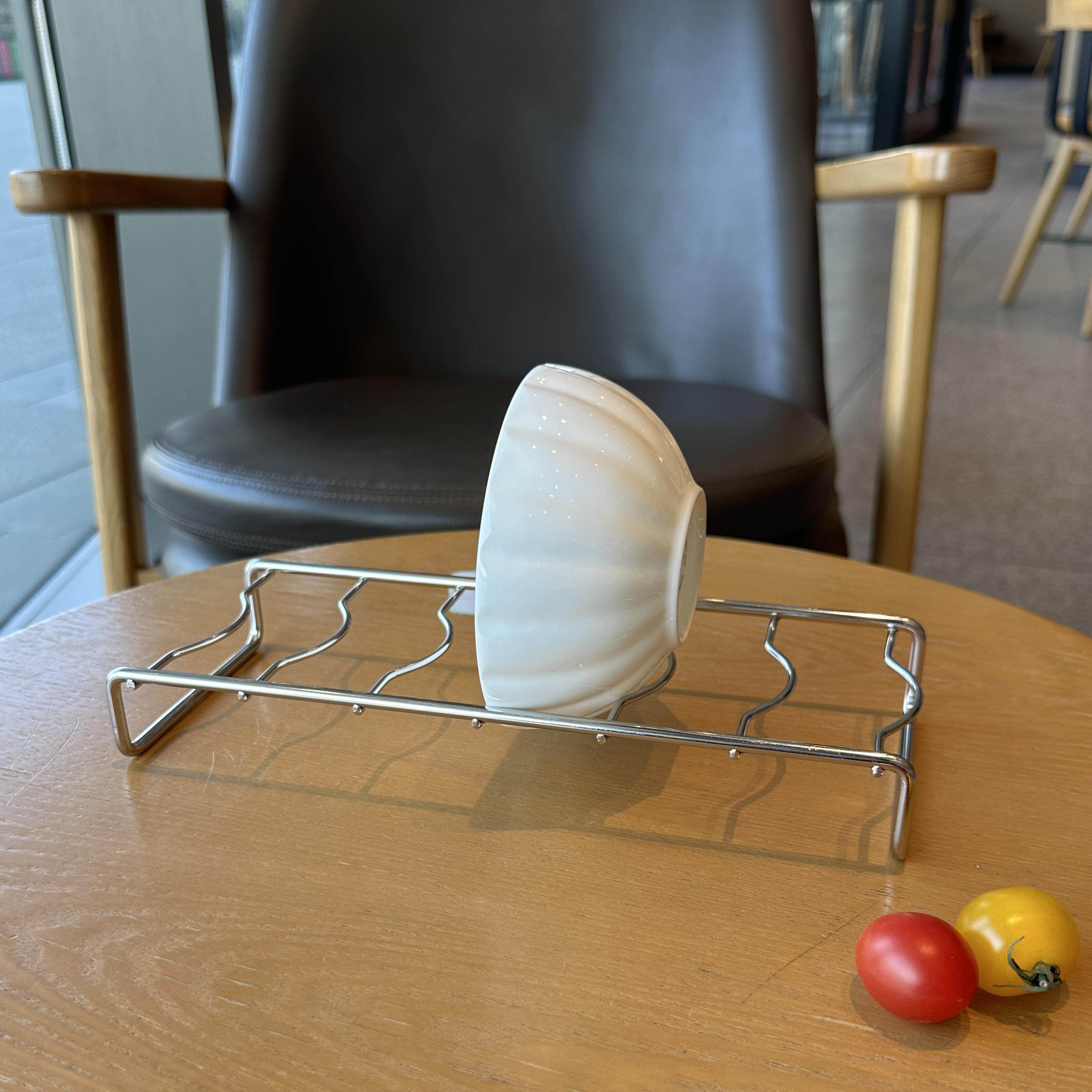 304不锈钢碗碟收纳层架沥水碗架厨房碗架置物架收纳层架单层沥水