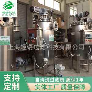 厂家供应多样式不锈钢自清洗过滤机不锈钢滤袋过滤水处理设备定制