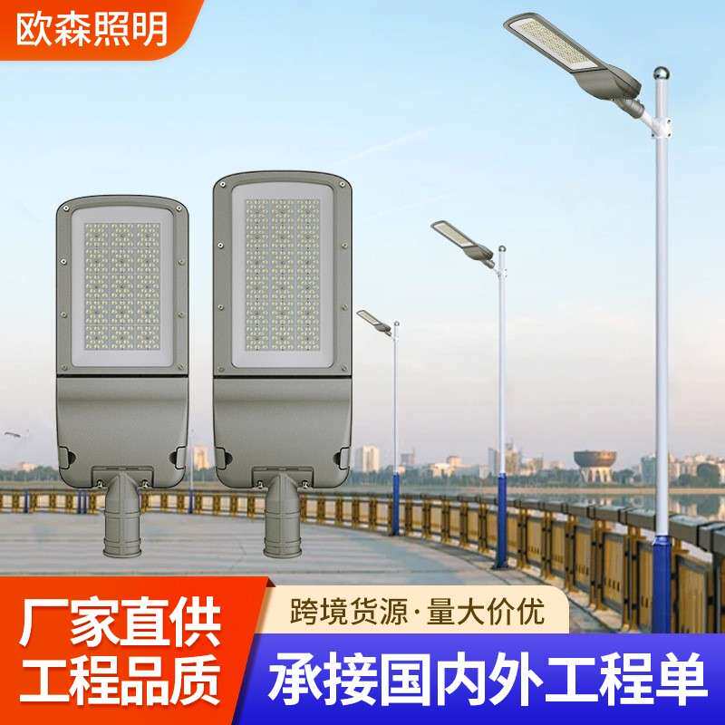 天鹅led路灯220V室外防水新农村小区庭院灯电线杆挑臂道路大功率