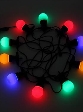 新款直销LEDG50跑马灯串户外露营氛围灯防水串灯圣诞节日装饰灯太