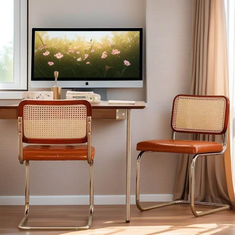 舒适久坐不累弓形藤编椅书房民宿酒店员工会议办公椅咖啡中古藤椅