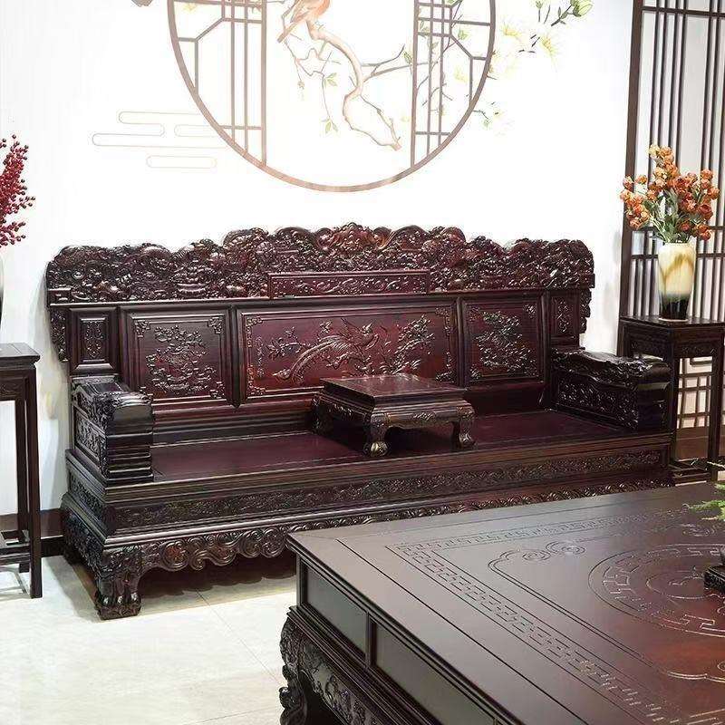 亚悦客厅成套家具明清仿古古典沙