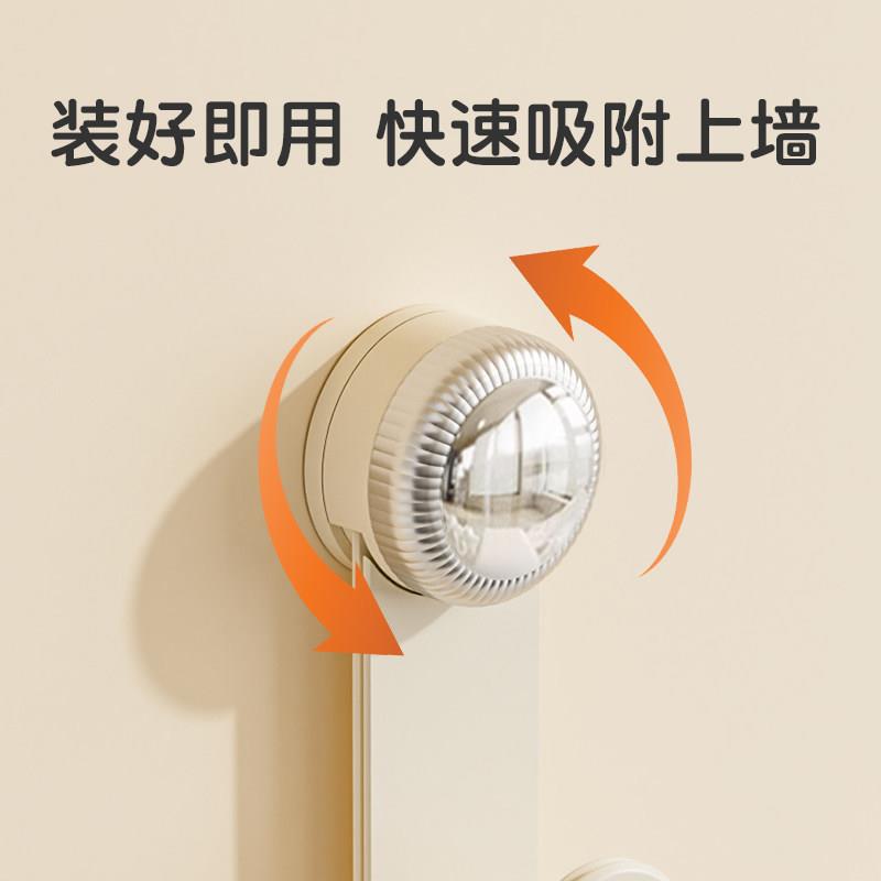 厨房可旋转吸盘锅盖架强力式置物架墙上免打孔壁挂锅盖可调节支架图片