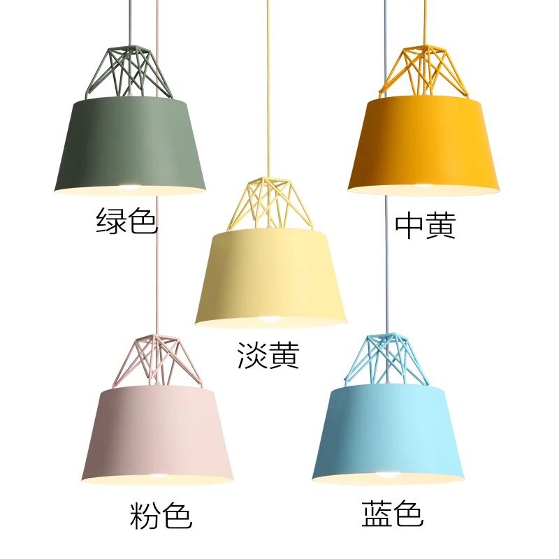 办公室火锅店马卡龙LED户外吊灯