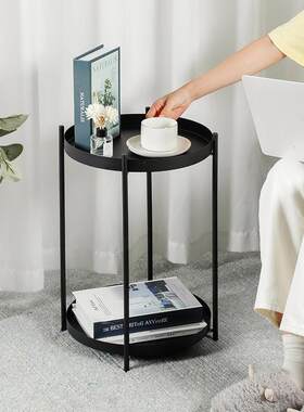 茶几北欧风卧室客厅迷你小可拆卸家居花架花盆架床头柜小户型