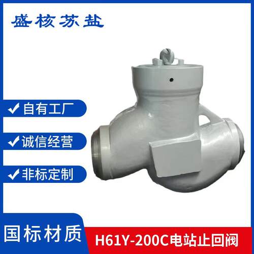 焊接止回阀H61Y-200C铸钢焊接电站止回阀H64Y-200C焊接电站止回阀