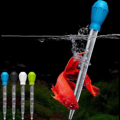 迷你吸水器小鱼缸换水器 吸便器乌龟缸龟盆吸粪器喂食器喂食管