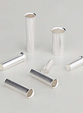 形铜管压管接管针铜端头连端子-形12gten10欧式接管裸插针小铜