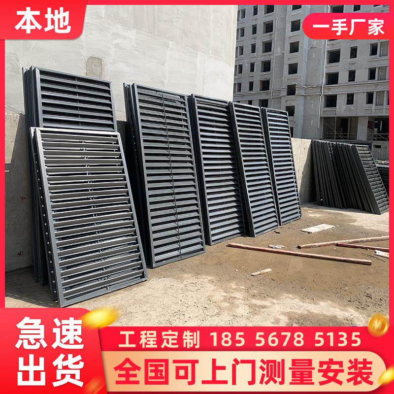 铝合金百叶窗空调护栏百页格栅出风口防雨百叶锌钢铁生产厂家定制
