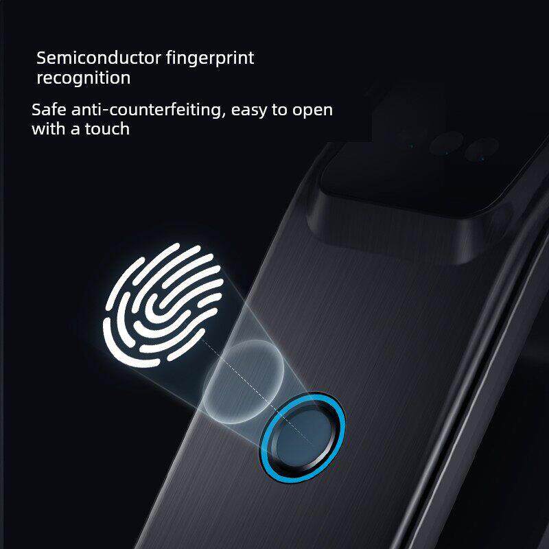 秦通用全自动人脸识别指纹锁家庭防盗门智能视觉猫眼电子密码门锁