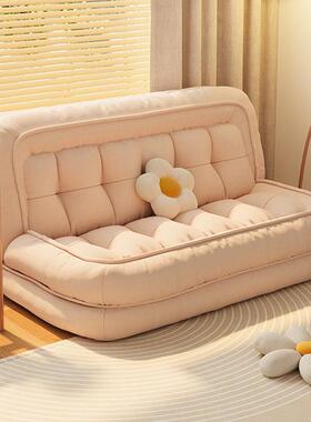 懒人沙发可躺可睡榻榻米单人卧室阳台人类狗窝双人折叠躺椅沙发床