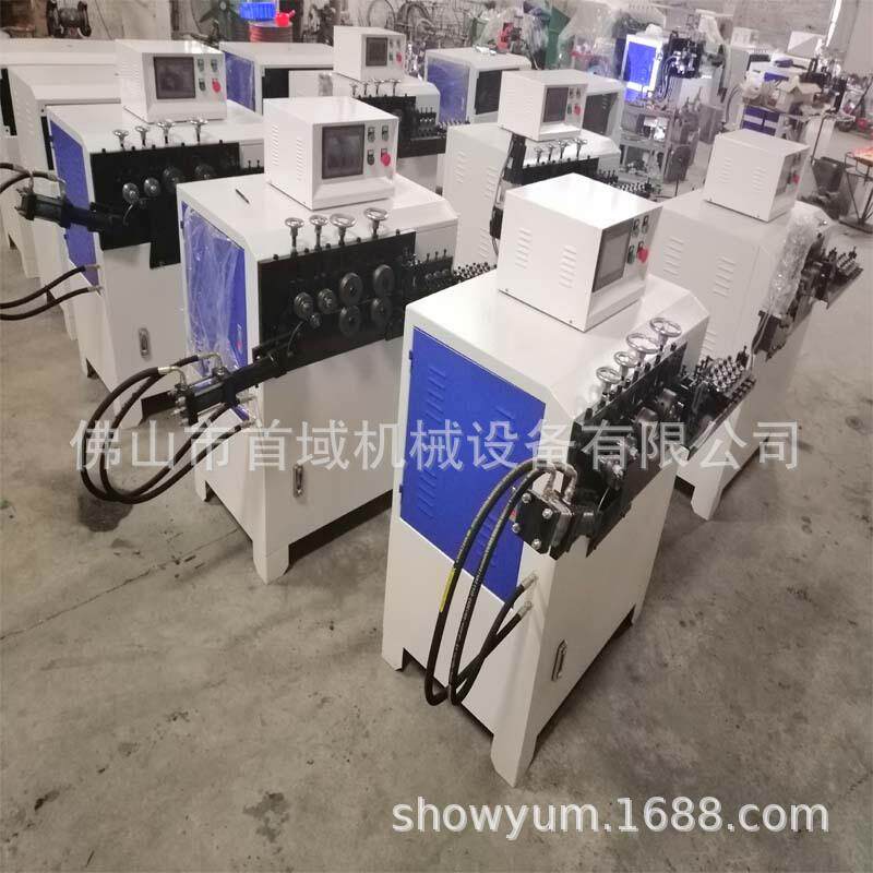 除尘骨架伺服自动打圈对焊一体机铁线成型机不锈钢带型材桶箍