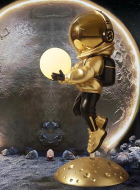 大型宇航员客摆件落地家饰居IXF太厅空人饰灯轻奢装品开业乔迁礼