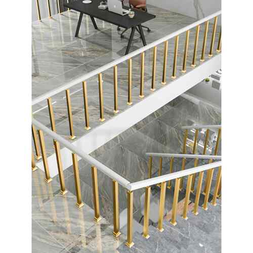 楼梯扶手护栏简单现代平台室内阁楼锻铁栏杆柱别墅家实木栅栏