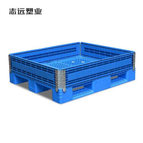 加厚塑料托盘围板护栏拼接折叠铰链仓库卡板箱仓储大型运输围栏