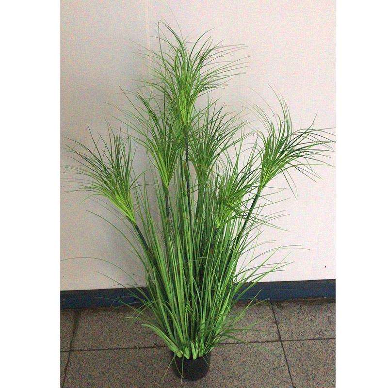 工厂店订货仿真芦苇盆栽洋葱草纯草装饰走道婚庆拍摄道具水竹盆栽