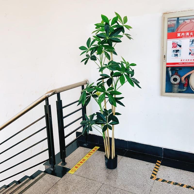 个性假树发财树招财树盆栽植物仿真树轻奢客厅装饰造景道具摆件