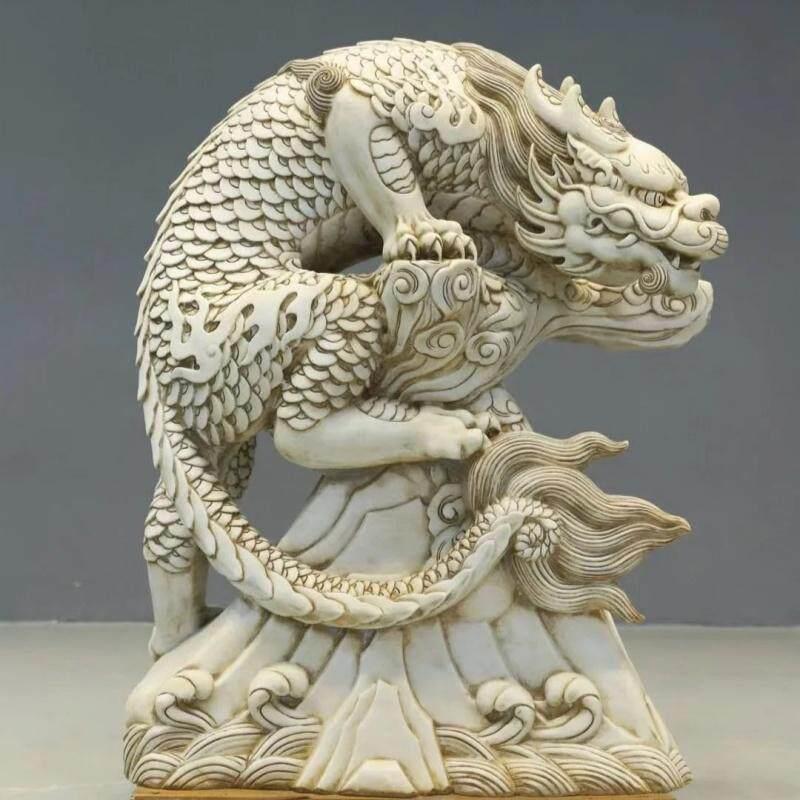石雕吸水兽吸财兽避水兽龙生九子蚣蝮麒麟庭院花园林喷水流水摆件
