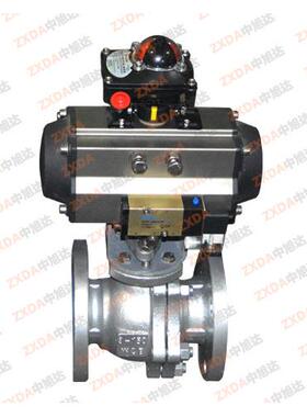 温州WCB/304气动法兰球阀，Q641F-16/25/40气动球阀浮动式