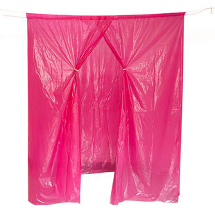 老式塑料浴罩红色洗澡帐子浴帐加厚成人儿童圆形长方形帐篷保暖