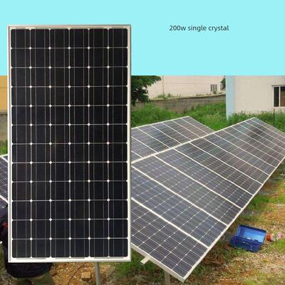 太阳能发电板船用12V24电池充电板家用200W300W350W400瓦光伏组件