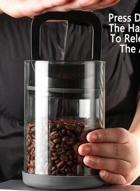 Coffee Beans Vacuum Sealed Tanks Kitchen Food Storage Clear