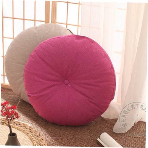 Cotton hemp futon cushion thickened large cloth 圆形蒲团坐垫