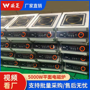 商用电磁炉5000W大功率平面定时家用煲汤爆炒炒炉灶批发分销厂家