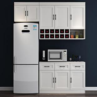 靠也嵌137入餐柜酒柜柜子柜客厅欧餐边备 式 餐式 边柜冰箱墙嵌入式