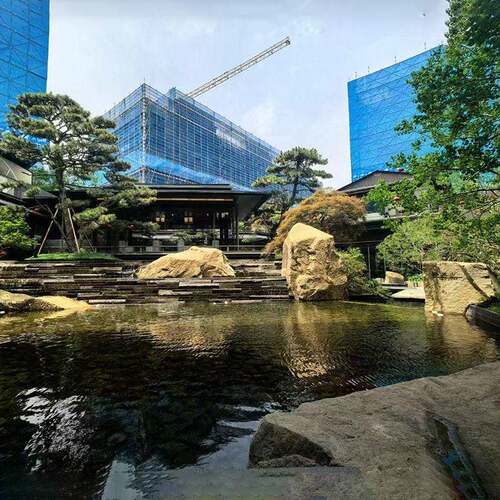 太行金造景石地产景观造景柏坡黄置石驳岸挡土石别墅景观造景