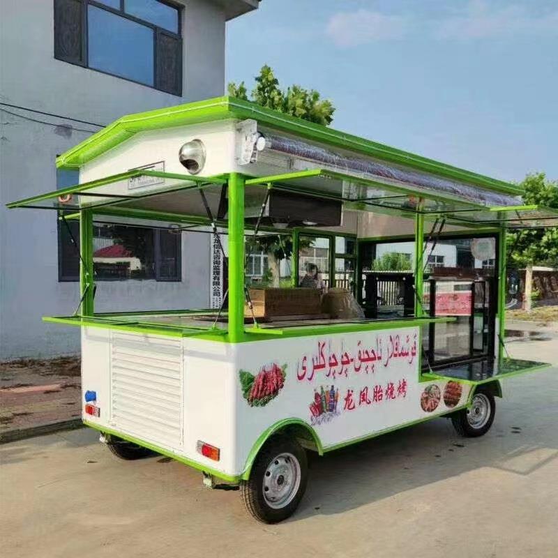厂家动餐街车夜街边市移动小吃车边炸串早455餐车四轮电动移移动