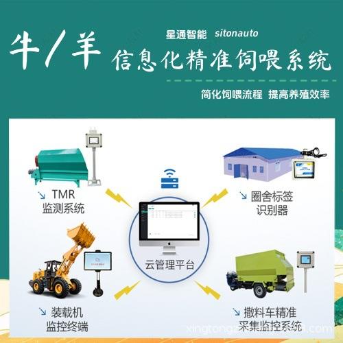 TMR精准饲喂系统育肥场育种场饲喂设备牛羊生长可视化