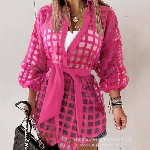 Blouse Womens Lady Casual Spring Daily Plain Button